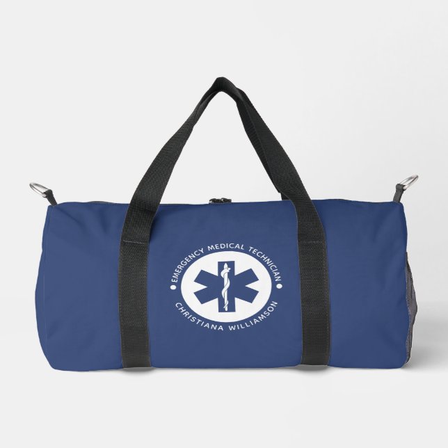 Bolso De Deporte Pequeño Símbolo de EMT personalizado Técnico Médico de Eme (Anverso)