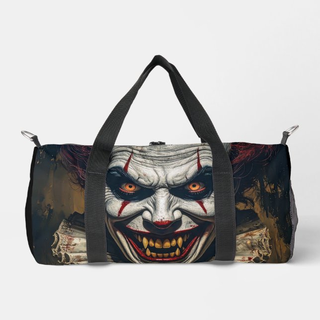 Bolso De Deporte Pequeño Sinister Vampire Clown Duffel Bag (Anverso)