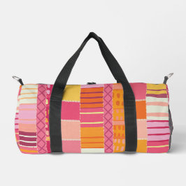 Bolso De Deporte Pequeño Sketchbook Marks-Textured Multicoloured Stripes