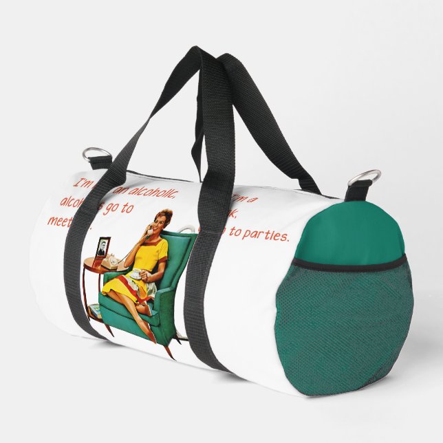 Bolso De Deporte Pequeño SlipperyJoe socializando a la mujer de la cosecha  (Esquina derecha)