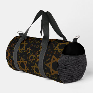 Bolso De Deporte Pequeño SlipperyJoe's Hanukkah Star David artístico 