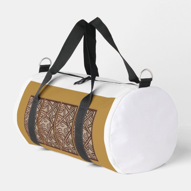 Bolso De Deporte Pequeño Small Duffel Bag with Gold Design (Esquina izquierda)