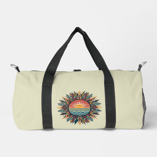 Bolso De Deporte Pequeño Sol Tribal de Verano (Anverso)