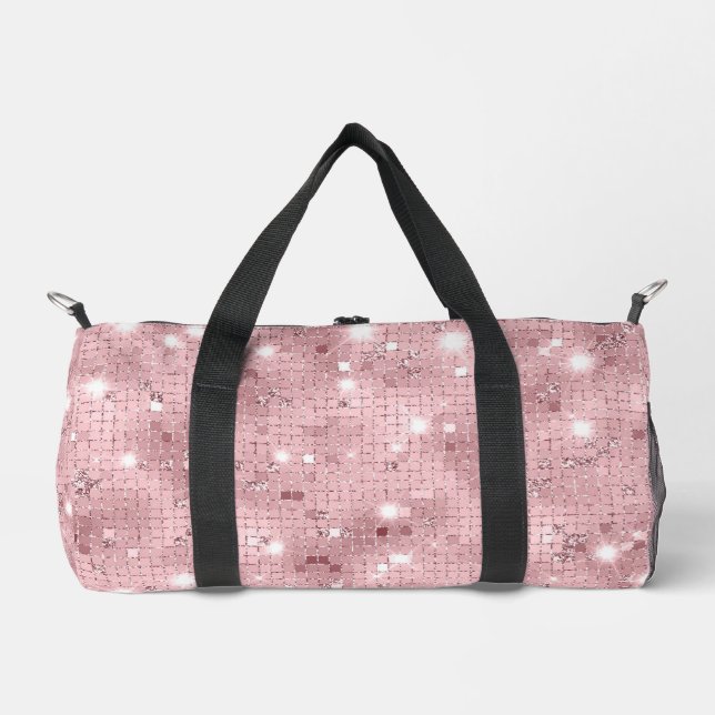 Bolso De Deporte Pequeño Sparkle Luxury Pink (Anverso)