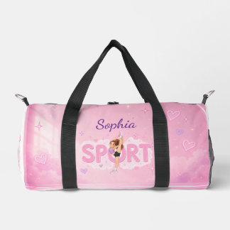 Bolso De Deporte Pequeño Sportmädchen- Akrobatik- Turnerin- Gymnastik- rosa