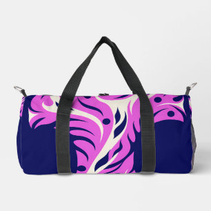 Bolso De Deporte Pequeño Stylized Letter T with Abstract Floral Design