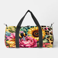 Sunflowers, Bumblebee Animal Print