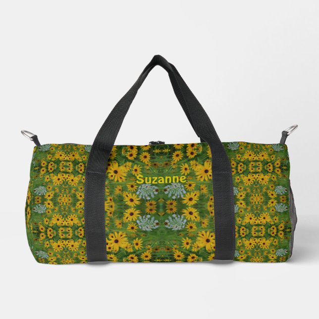 Bolso De Deporte Pequeño Susan Daisy Pintura personalizada de Black Eyed (Anverso)