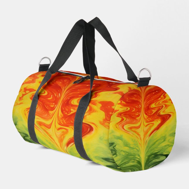 Bolso De Deporte Pequeño Swirling Abstract Fire Gear Weekender (Esquina izquierda)