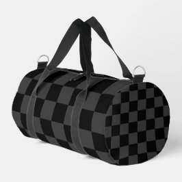 Bolso De Deporte Pequeño Tablero de ajedrez negro clásico y negro humeante