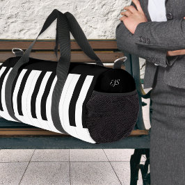Bolso De Deporte Pequeño Teclas de Piano Negras Blancas Teclado Musical Mús