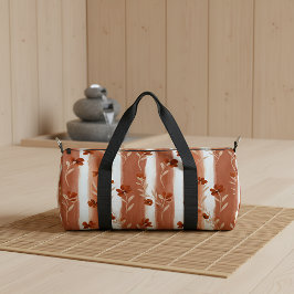 Bolso De Deporte Pequeño Terracotta Wildflower Stripe Yoga Mat