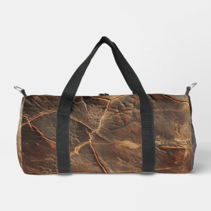 Bolso De Deporte Pequeño Textura de cuero duro vintage