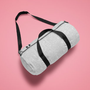 Bolso De Deporte Pequeño Textura Purpurina plateada Esparkling blanco brill