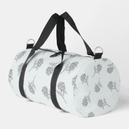 Bolso De Deporte Pequeño Timeless Botanical Bloom Soft Grey