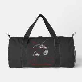 Bolso De Deporte Pequeño Tipografía de Gato 'Hago lo que Quiero'