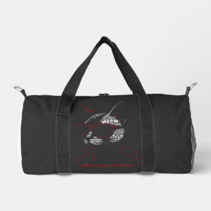 Bolso De Deporte Pequeño Tipografía de Gato 'Hago lo que Quiero'