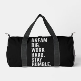 Bolso De Deporte Pequeño Tipografía Negra y Minimalista para Deportes y Met