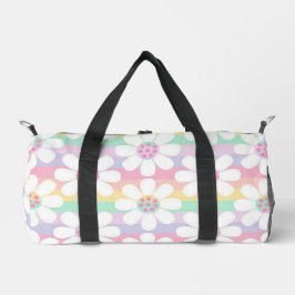 Bolso De Deporte Pequeño Tiras y flores pasteles