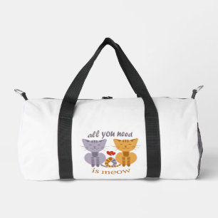 Bolso De Deporte Pequeño Todo lo que necesitas son gatos de San Valentín