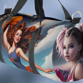 Bolso De Deporte Pequeño Todos los Chicas estadounidenses animadores Duffel