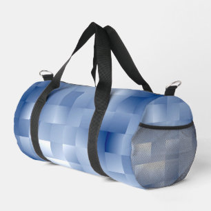 Bolso De Deporte Pequeño Tonos azules soñadores en un patrón cuadrado