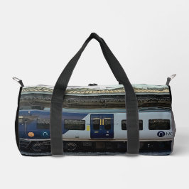 Bolso De Deporte Pequeño Tren azul y gris