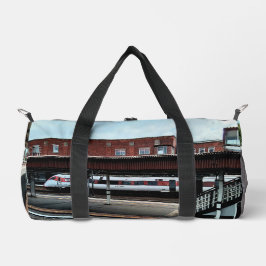 Bolso De Deporte Pequeño Tren blanco y rojo