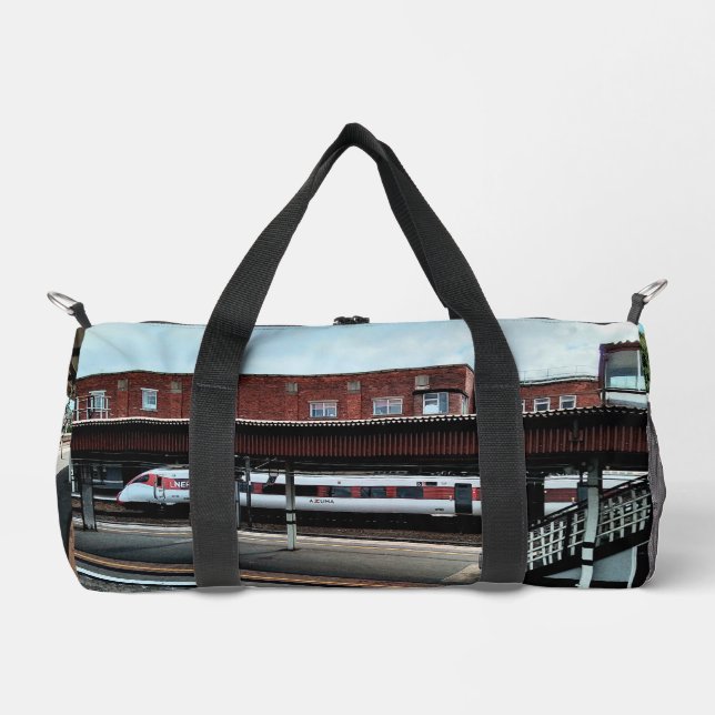 Bolso De Deporte Pequeño Tren blanco y rojo (Anverso)