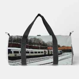 Bolso De Deporte Pequeño Tren, en la nieve