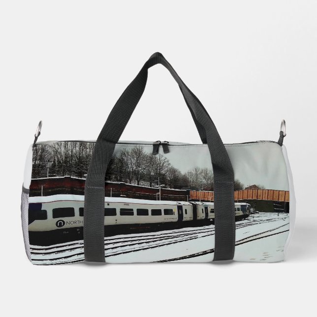 Bolso De Deporte Pequeño Tren, en la nieve (Reverso)