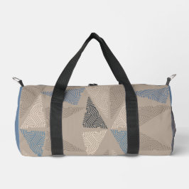 Bolso De Deporte Pequeño Triángulo beige y azul