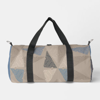 Bolso De Deporte Pequeño Triángulo beige y azul