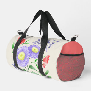 Bolso De Deporte Pequeño Un conjunto de flores pintadas en acuarela