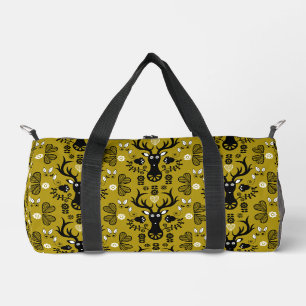 Bolso De Deporte Pequeño Venado de arte popular escandinavo moderno