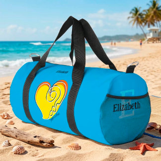 Bolso De Deporte Pequeño Verano de Amor - Nombre Personalizado