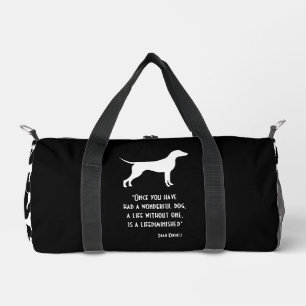 Bolso De Deporte Pequeño Verde amarillo lindo Dean Koontz cita al perro