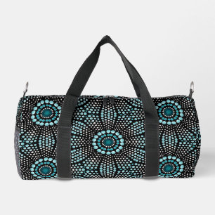 Bolso De Deporte Pequeño Verde azulado moderno y elegante sobre el arte de 