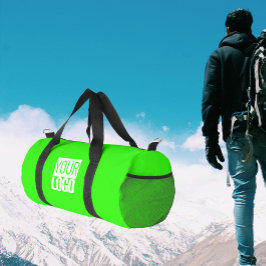 Bolso De Deporte Pequeño verde neón - añade tu logotipo