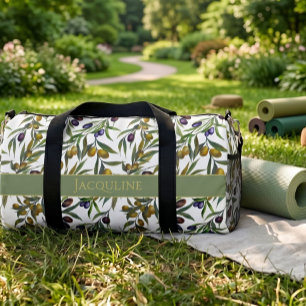 Bolso De Deporte Pequeño Verde Salvia Estilo Francés De Campo Patrón De Oli