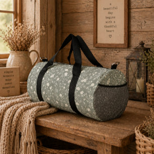 Bolso De Deporte Pequeño Verde Salvia Floral, Granja, Cottagecore