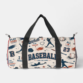 Bolso De Deporte Pequeño Vintage Baseball Game Day & Ballpark Sports Design