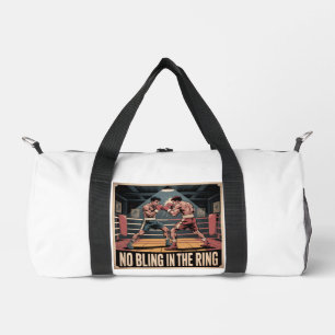 Bolso De Deporte Pequeño Vintage Fight Club - No Bling In Ring