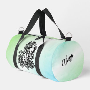Bolso De Deporte Pequeño Virgo La Virgen Zodíaco Vegetación 