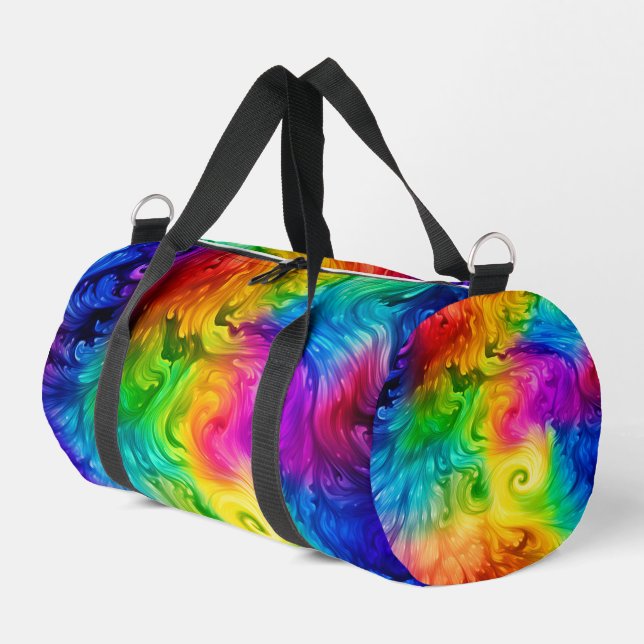 Bolso De Deporte Pequeño Vivid Spectrum Swirl Travel Carrier (Esquina izquierda)