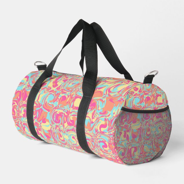 Bolso De Deporte Pequeño Vivid Swirls (Esquina derecha)