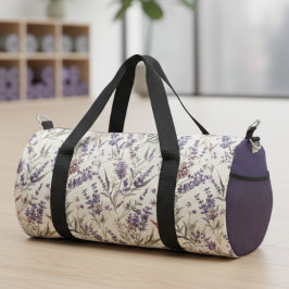 Bolso De Deporte Pequeño Wildflower Lavender Boho Botanical Floral