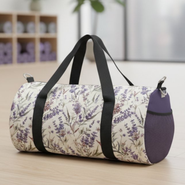 Bolso De Deporte Pequeño Wildflower Lavender Boho Botanical Floral (Subido por el creador)