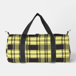 Bolso De Deporte Pequeño Yellow Plaid 