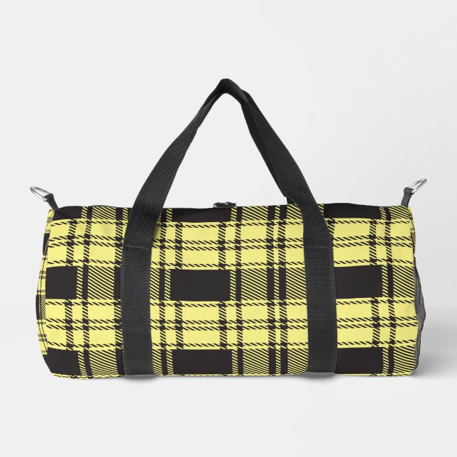Bolso De Deporte Pequeño Yellow Plaid  (Anverso)